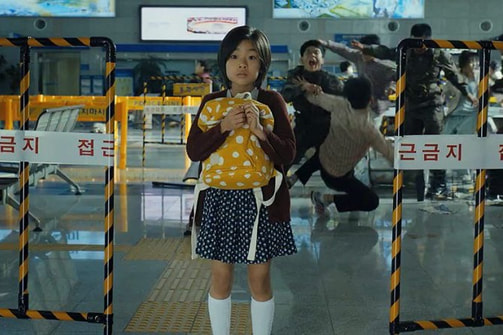 Su-an in Train To Busan, the Korean zombie horror film