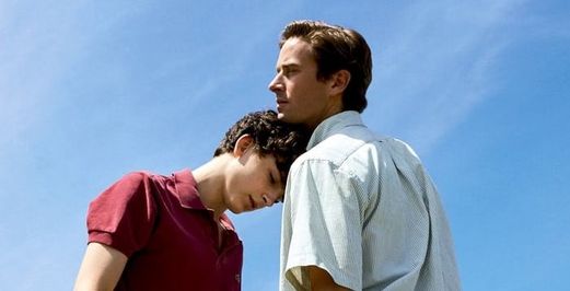Poster image for Call Me By Your Name, with Armie Hammer and Timothee Chalamet