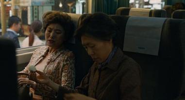 The elderly sisters in train To Busan. They represent the elderly, often alone and poor who have few companions