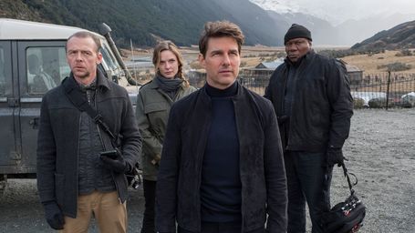 Tom Cruise, Simon Pegg, Ving Rhames and Rebecca Ferguson in Mission Impossible 6