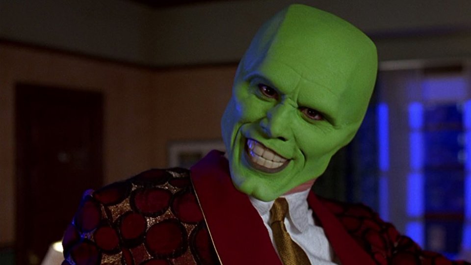 The Mask, starring Jim Carrey as the titular green superhero